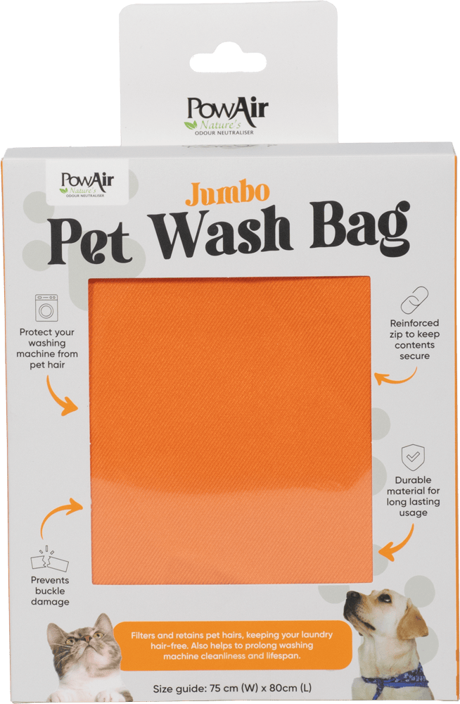 powair pet wash bag remove pet hair from clothes