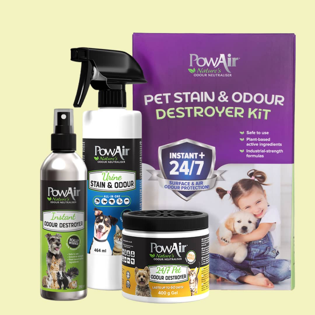 PowAir Pet Stain & Odour Destroyer Kit