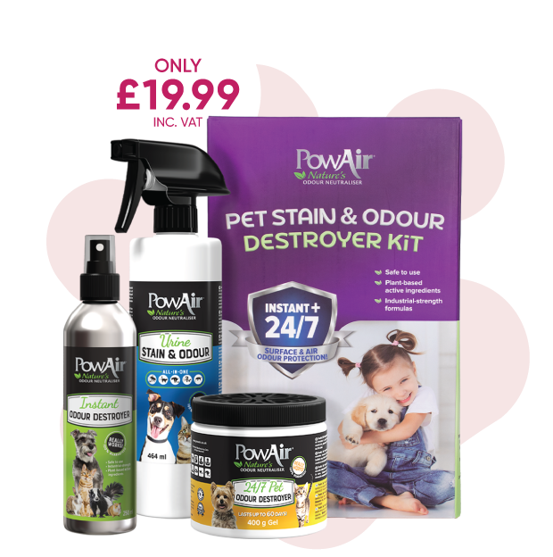 PowAir Pet Stain & Odour Destroyer Kit